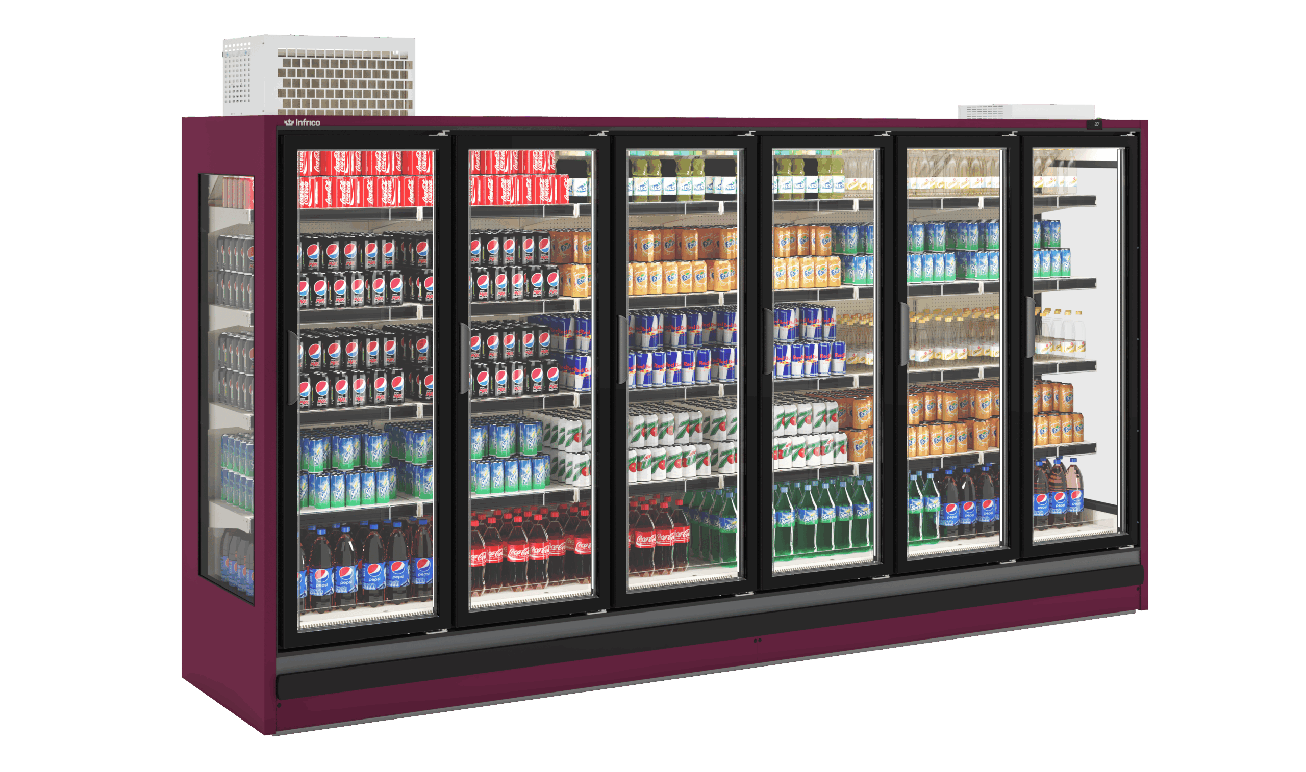 Mural refrigerado Experience MTG Triple Glass de Infrico Supermarket